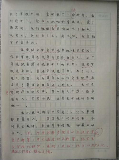 扫墓作文300字
