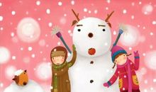 堆雪人作文150字