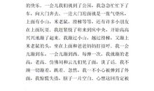 难忘的星期天作文