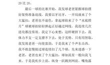 打羽毛球作文300字