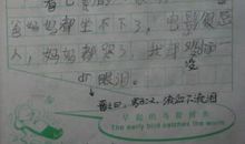 小学一年级日记20字