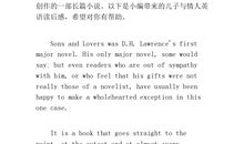 儿子与情人读后感