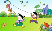 二年级日记放风筝
