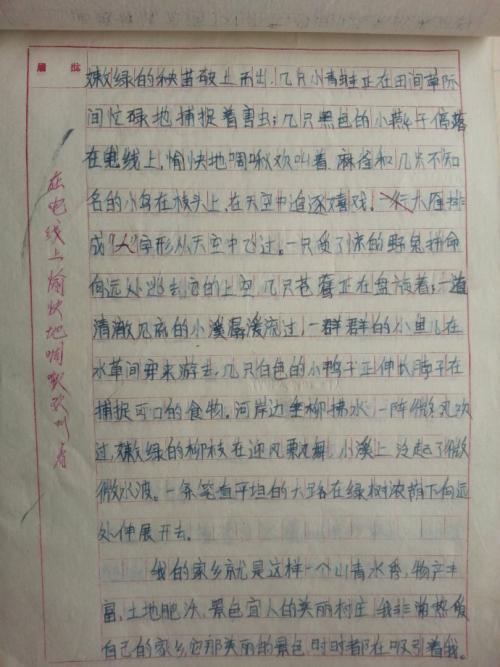我的故乡作文300字