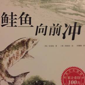 鲑鱼冲上去