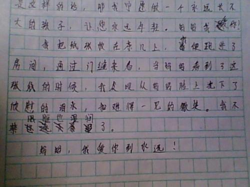 关于母爱的500个字