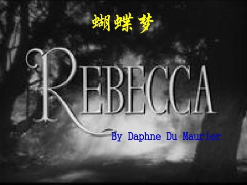 蝴蝶梦读后感英文版