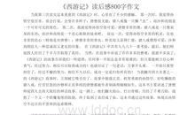 高中作文读后感800字
