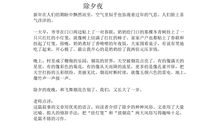 我家的除夕夜作文