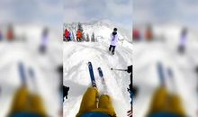 作文第一次滑雪