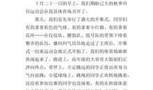 难忘的运动会作文700字