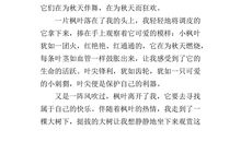 作文美丽的秋天300字