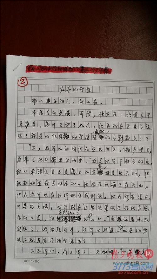 2015年高考满分作文安徽卷大全