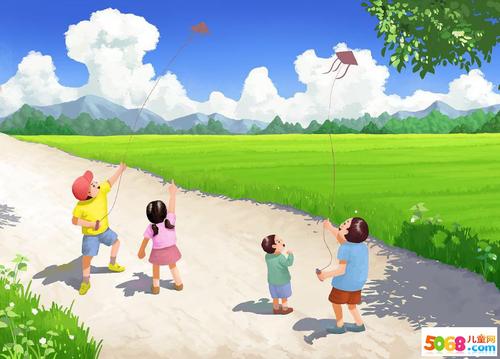 放风筝,看图片写字