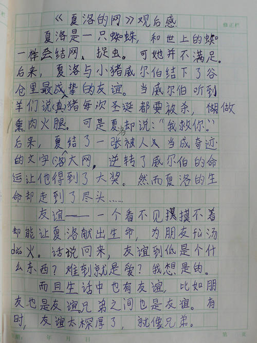 小学生夏洛特的在线阅读思想