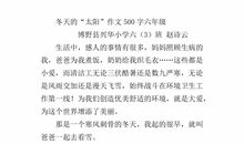 冬天的景色作文500字