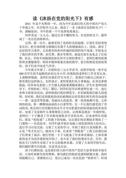 在晚会的阳光下看完