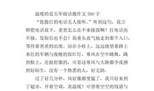 温暖的细节作文