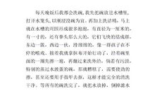 关于洗碗的作文