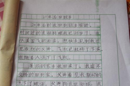 20年后我的作文500字