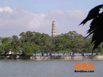 美丽的惠州西湖组成