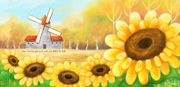 看完大青铜向日葵干草堆