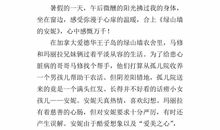 绿树墙的安妮读后感