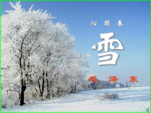 读《沁园春雪》后的感想