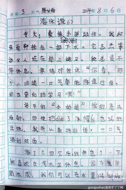 暑假一件事500字