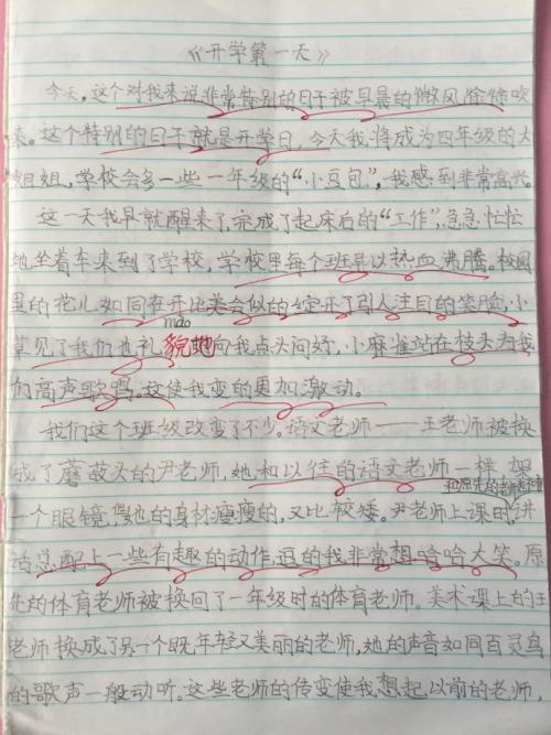 开学第一周写500个单词