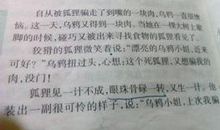 乌鸦和狐狸的作文