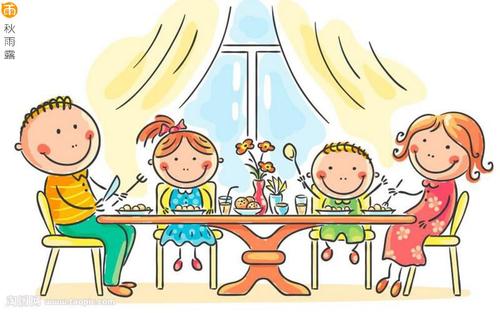 文明的用餐组合