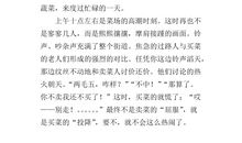 逛菜市场作文400字