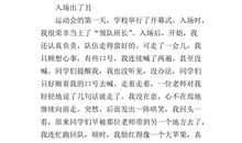 冬季运动会作文300字