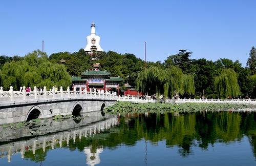 美丽的北海公园组成