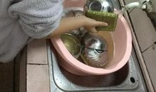 我学会了洗碗50字