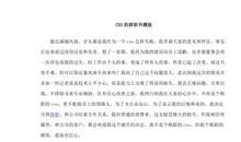 首席执行官的观后感