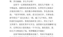 过年的作文500字