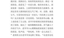 一个感人的故事作文