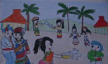 欢度泼水节的作文