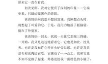 作文我有一个温暖的家