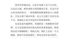 家乡的桥作文300字