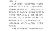 关于描写冬天景色的作文