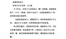 家乡的山作文500字