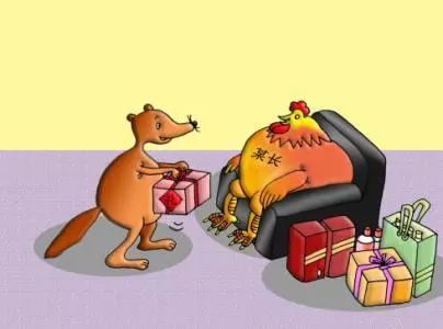 黄鼠狼问候鸡新年作文