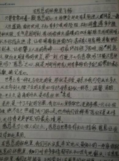 初中丰收作文600字