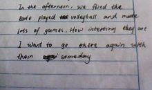 中学生英语日记