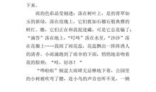 下雨的时候作文300字