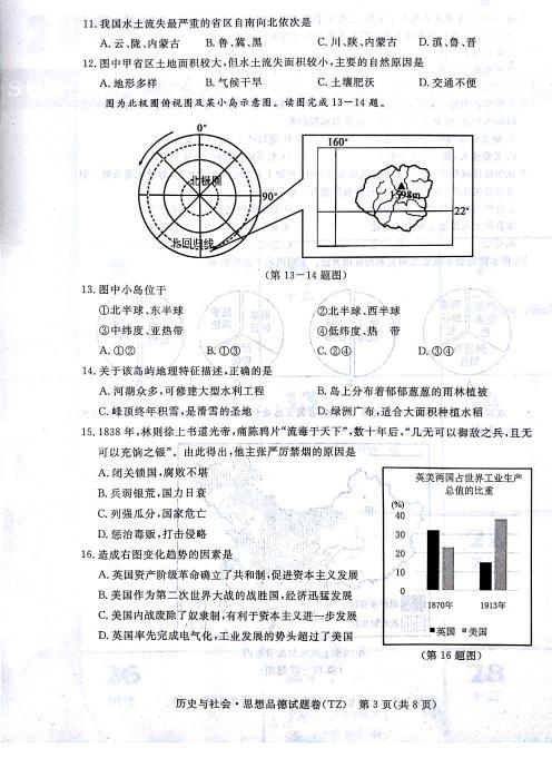 2018浙江台州高中入学考试全场作文:成长记忆