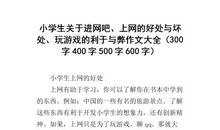 上网的利与弊作文600字